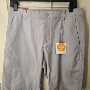 Puma Men's Light Gray Flat Front Shorts